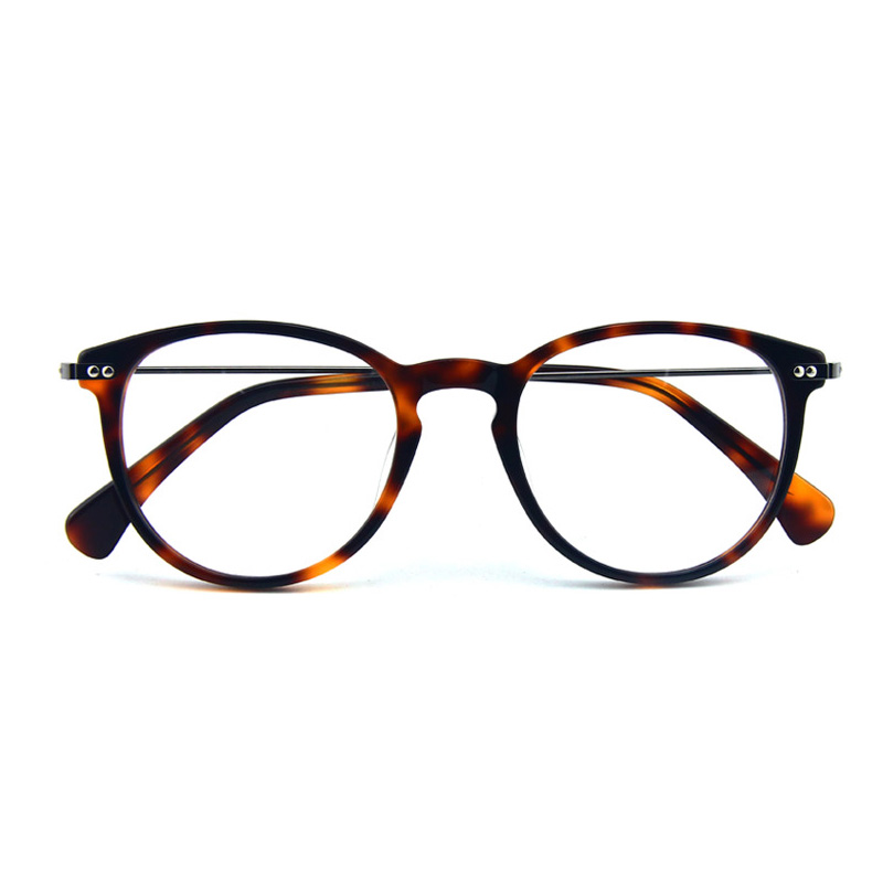 Optical frame :: Model 30651 acetate with metal round optical